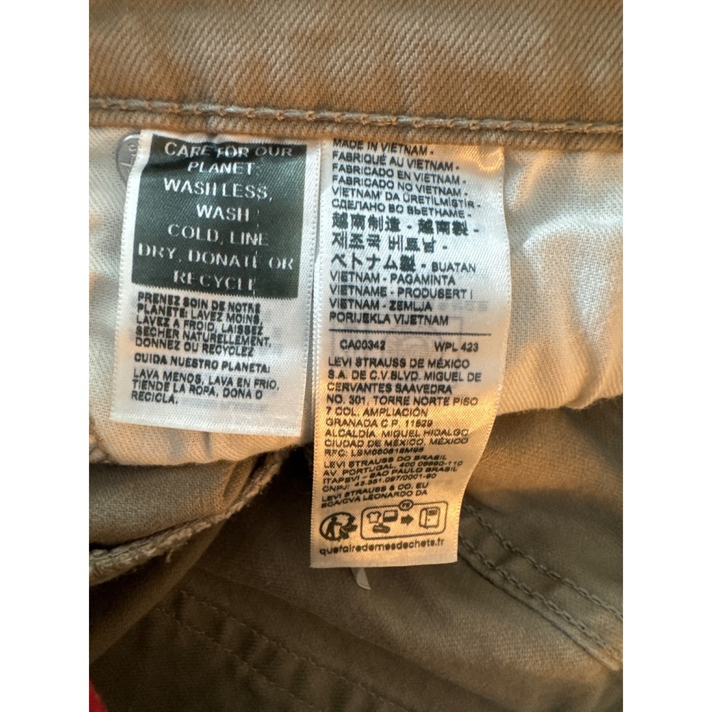 Levis 511 Slim Fit Mens Jeans 29x30 Khaki Grey Stretch Denim 045115878 NWT - Picture 3 of 15